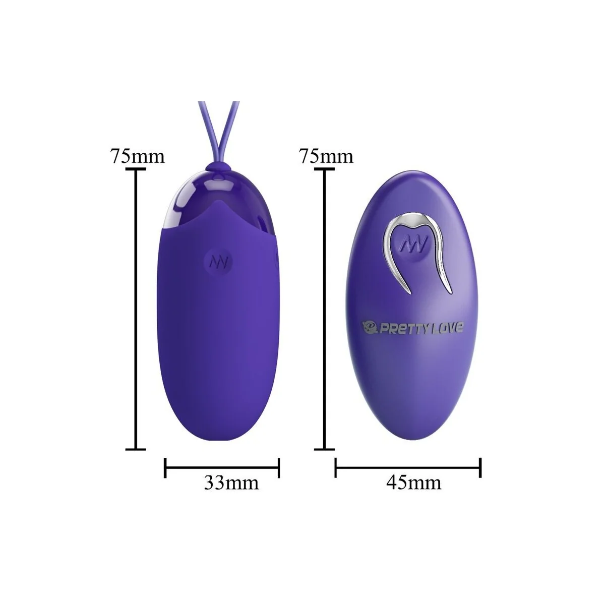 Berger Youth mit Fernbedienung Vibrierendes Ei Violett von Pretty Love Youth kaufen | Fesselliebe