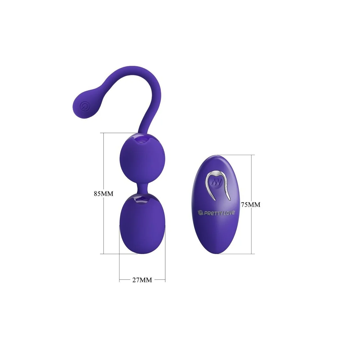 Willie Youth mit Fernbedienungsblle & Violette Vibration von Pretty Love Led kaufen | Fesselliebe