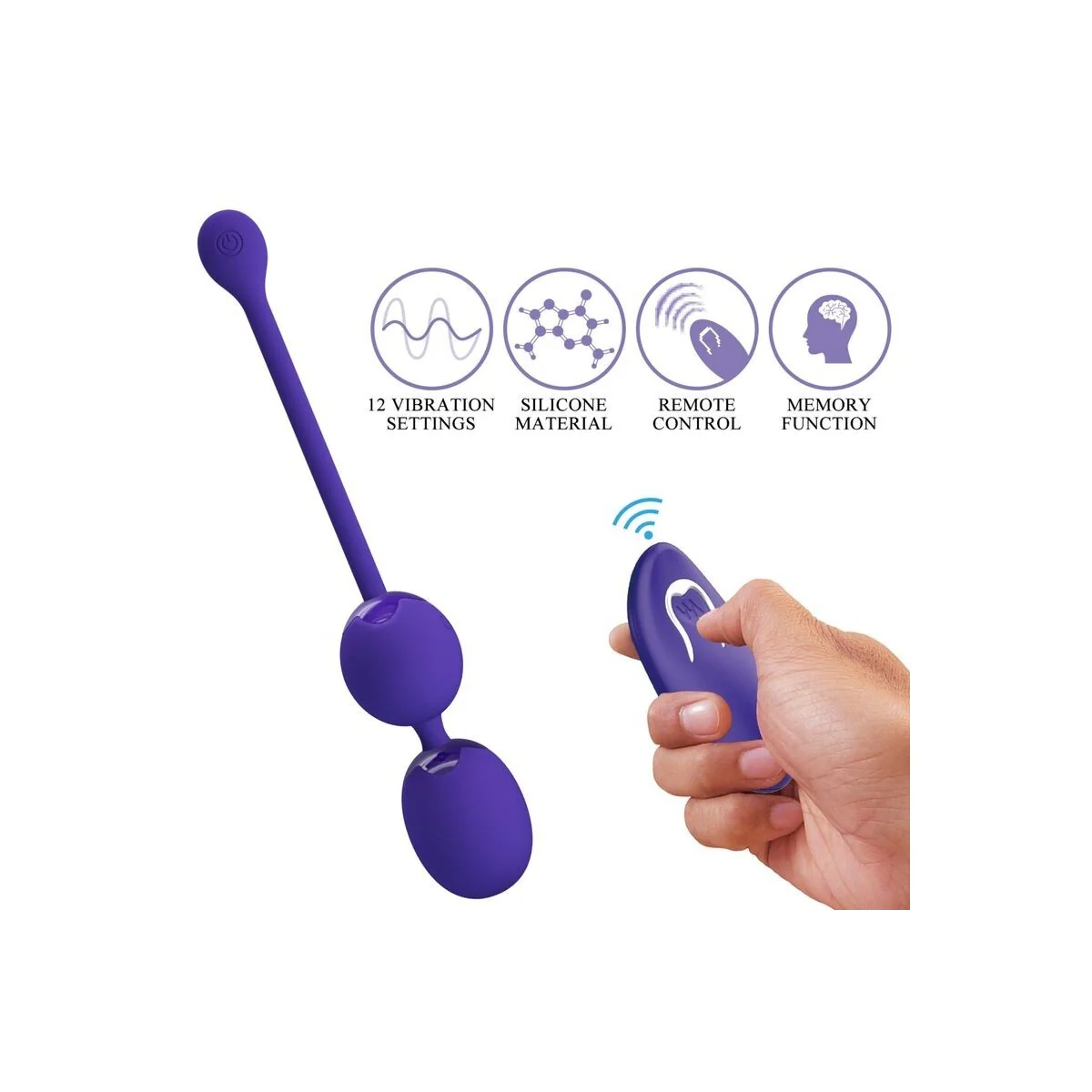 Willie Youth mit Fernbedienungsblle & Violette Vibration von Pretty Love Led kaufen | Fesselliebe