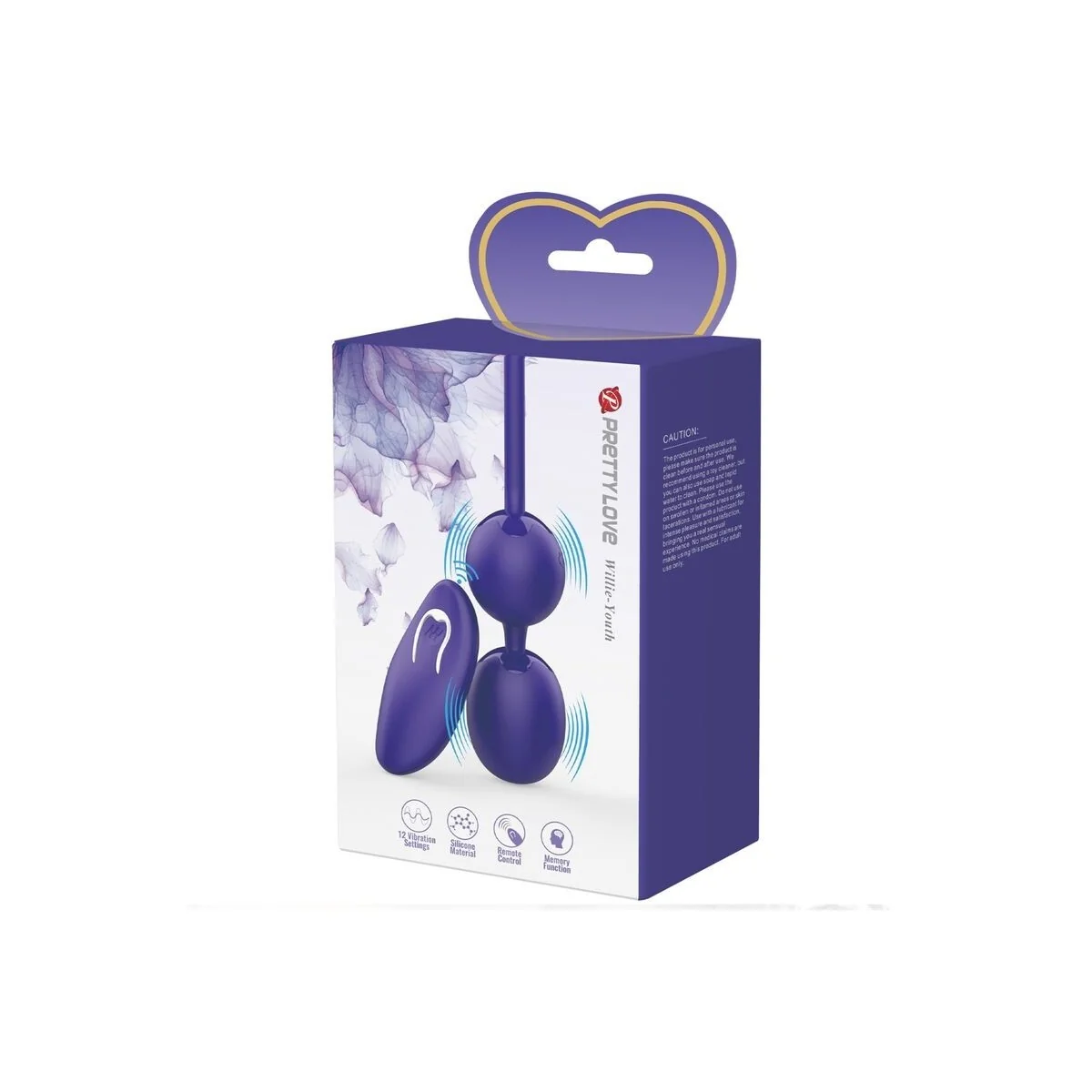 Willie Youth mit Fernbedienungsblle & Violette Vibration von Pretty Love Led kaufen | Fesselliebe