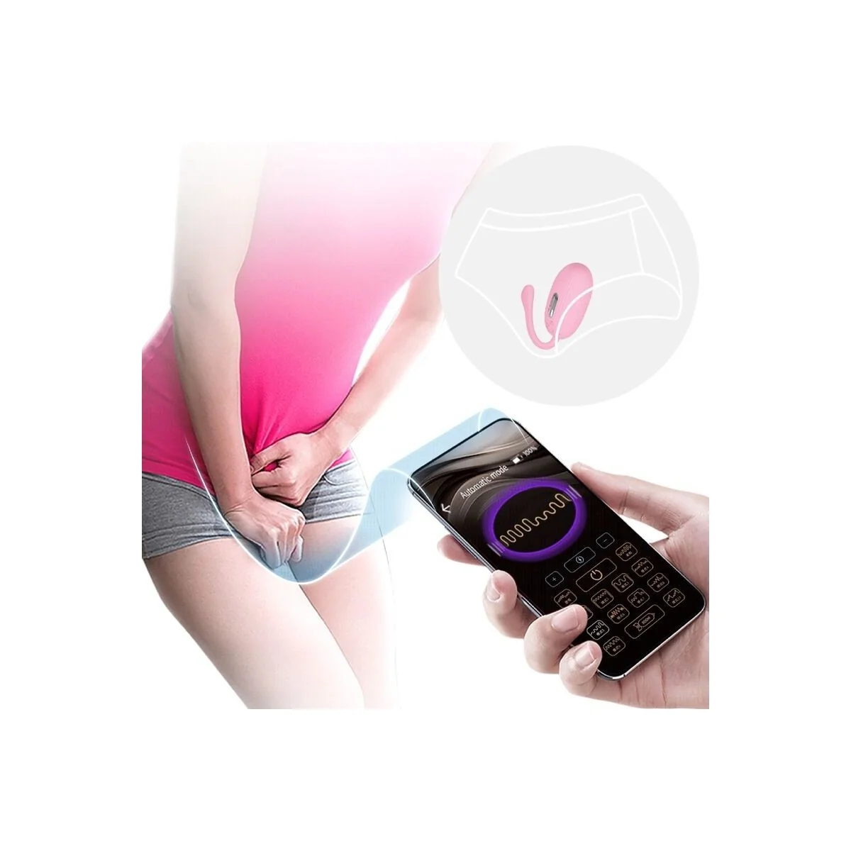 Doreen Pink wiederaufladbares Vibrations-Ei von Pretty Love Smart kaufen | Fesselliebe