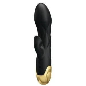 Schwarzer wiederaufladbarer, Vergoldeter Luxusvibrator von Pretty Love C-Type kaufen | Fesselliebe