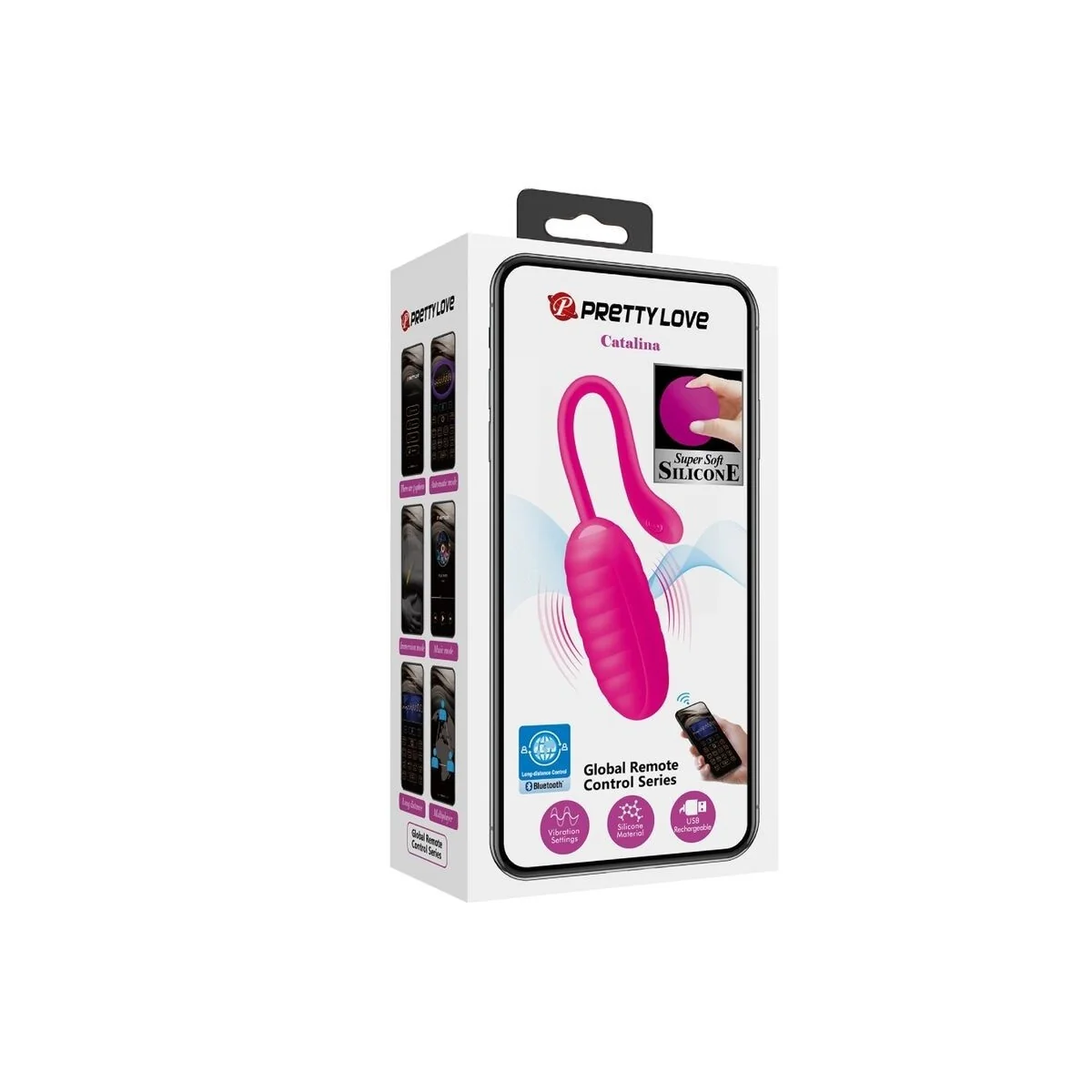 Catalina Pink wiederaufladbares Vibrierendes Ei von Pretty Love Smart kaufen | Fesselliebe