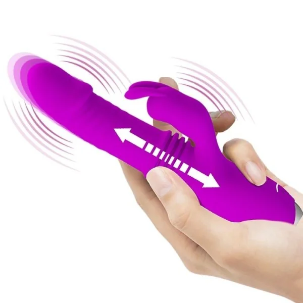 Dorothy Purple wiederaufladbarer Kaninchenvibrator von Pretty Love C-Type kaufen | Fesselliebe