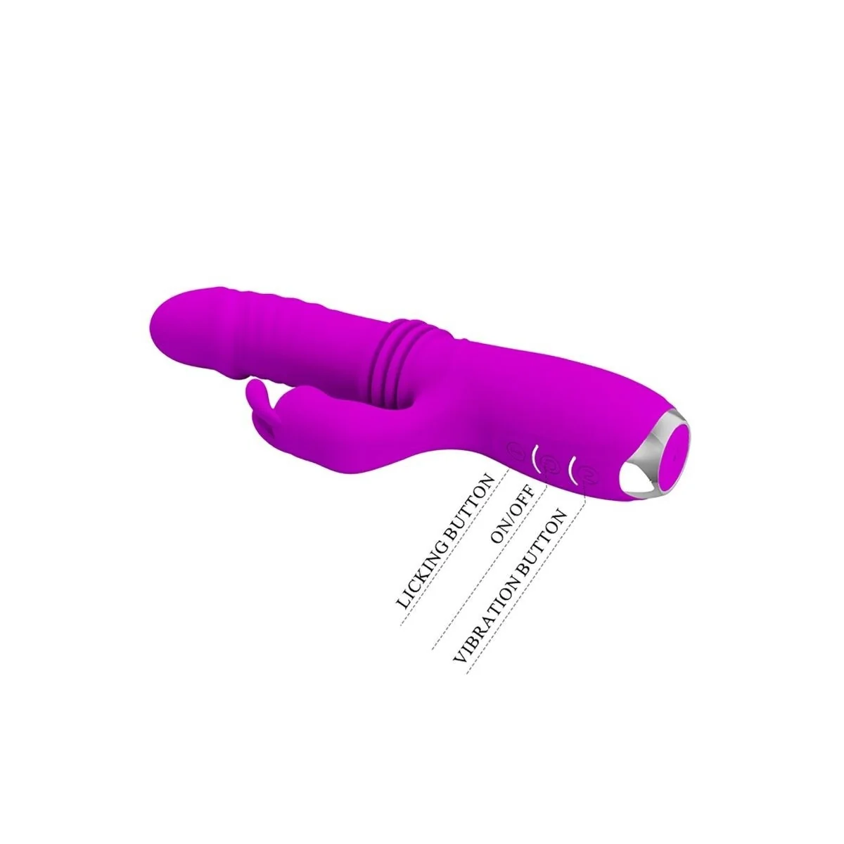 Dorothy Purple wiederaufladbarer Kaninchenvibrator von Pretty Love C-Type kaufen | Fesselliebe
