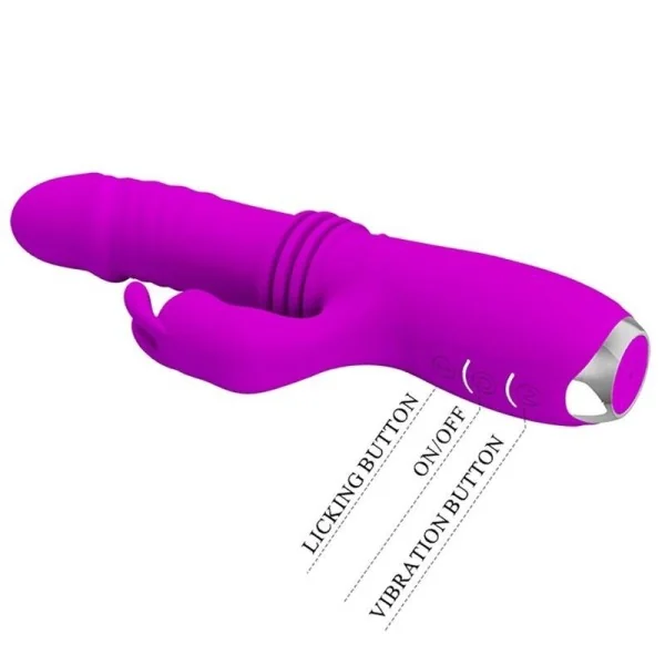 Dorothy Purple wiederaufladbarer Kaninchenvibrator von Pretty Love C-Type kaufen | Fesselliebe