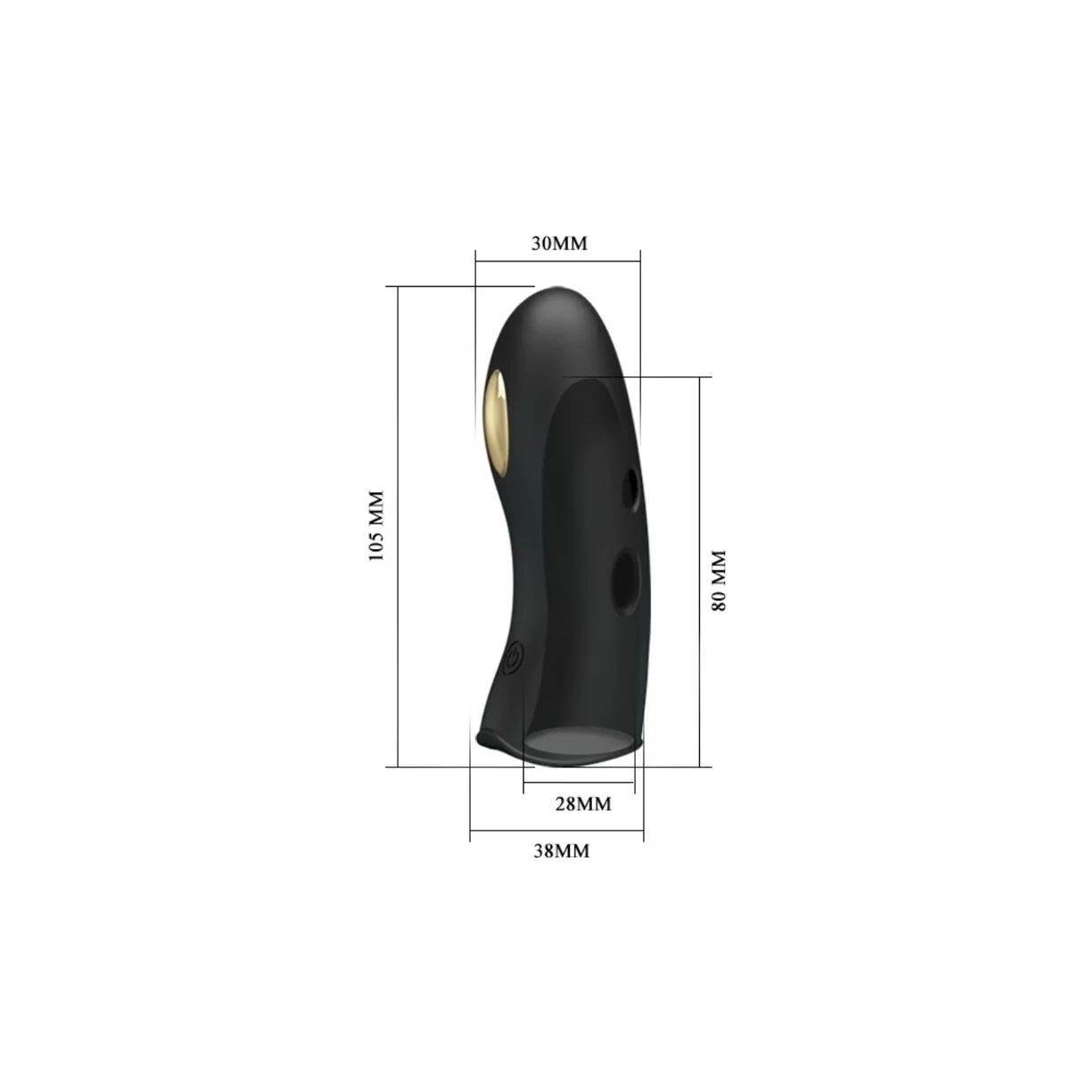 Marico Schwarze Elektrostimulator-Fingerhülle von Pretty Love Male kaufen | Fesselliebe