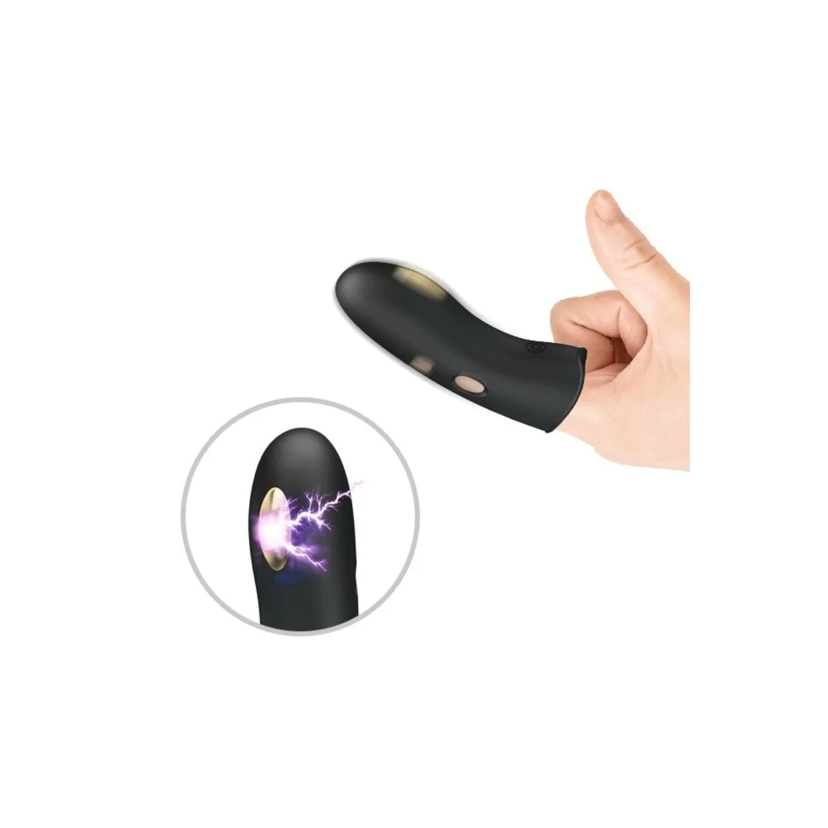 Marico Schwarze Elektrostimulator-Fingerhülle von Pretty Love Male kaufen | Fesselliebe