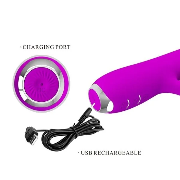 Rachel wiederaufladbarer Vibrator mit Lila Sauger von Pretty Love C-Type kaufen | Fesselliebe