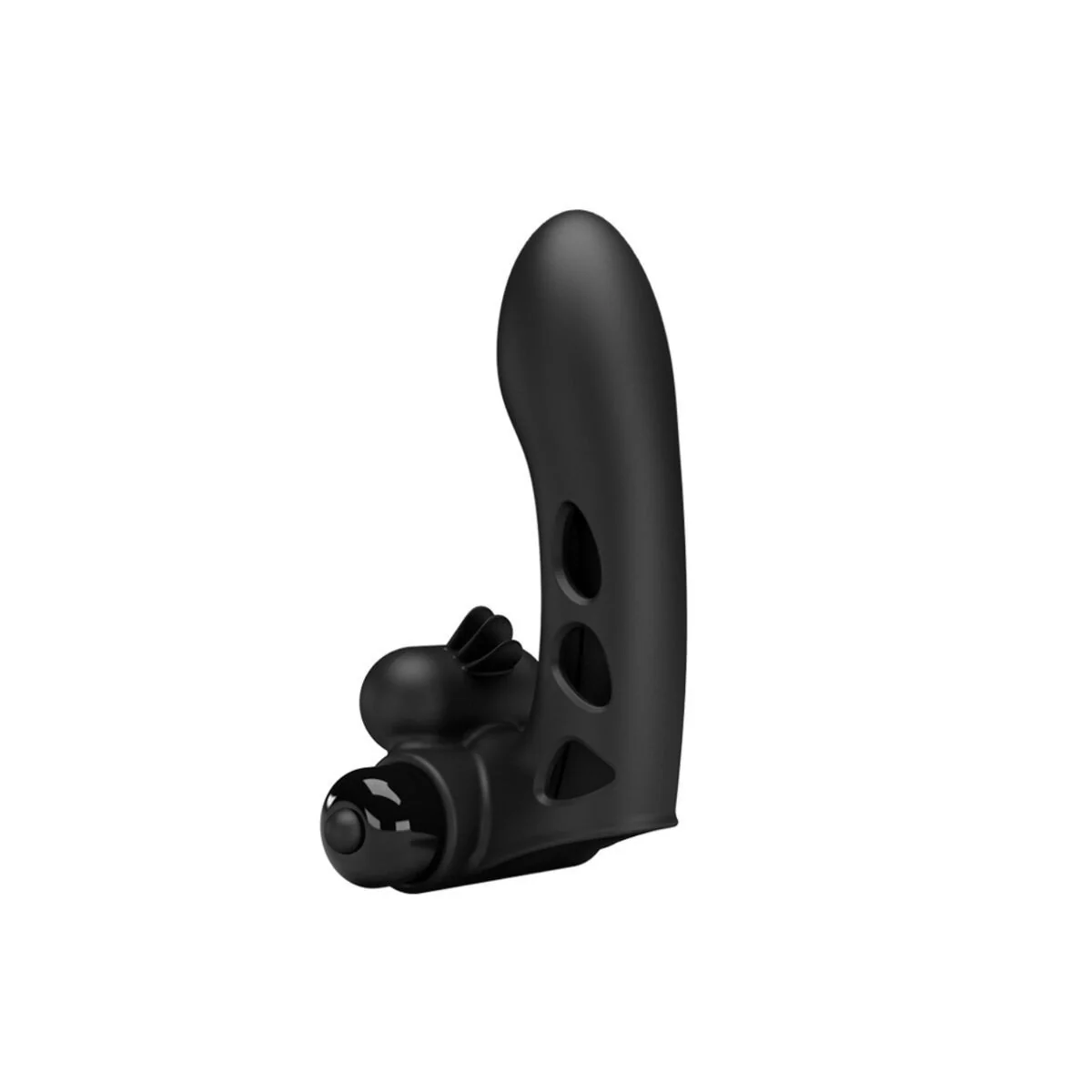 Orlando Schwarze Vibrator-Fingerhülle von Pretty Love Male kaufen | Fesselliebe