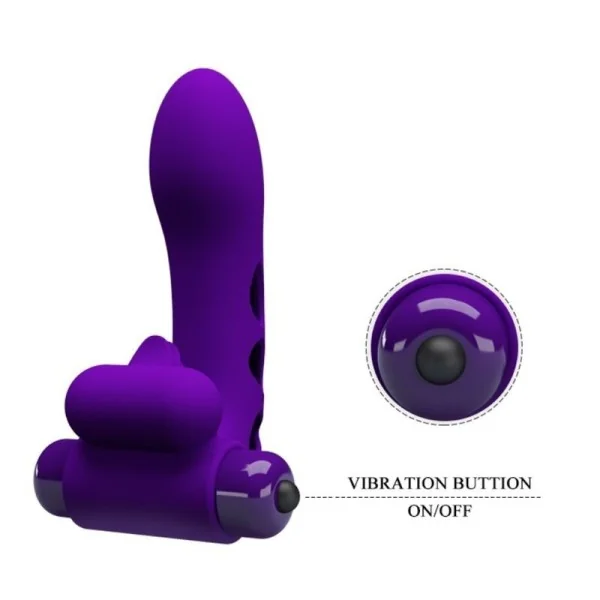 Orlando Purple Vibrator Fingerhülle von Pretty Love Male kaufen | Fesselliebe