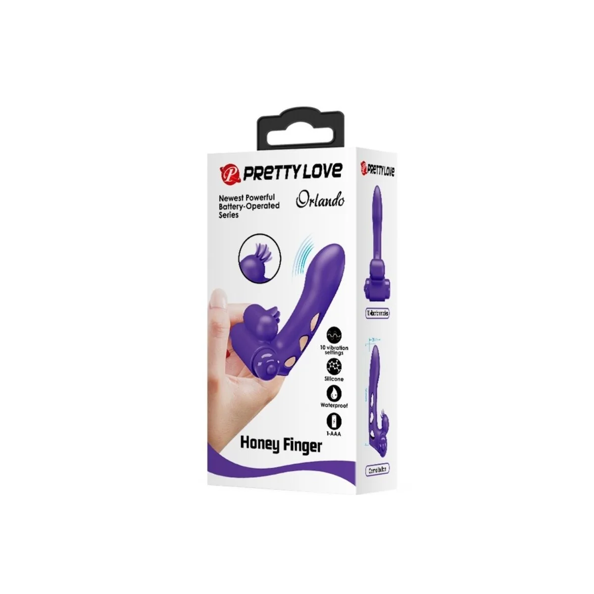 Orlando Purple Vibrator Fingerhülle von Pretty Love Male kaufen | Fesselliebe