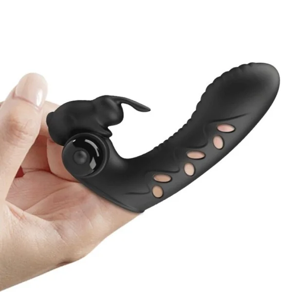 Vance Black Rabbit Vibrator Fingerabdeckung von Pretty Love Male kaufen | Fesselliebe