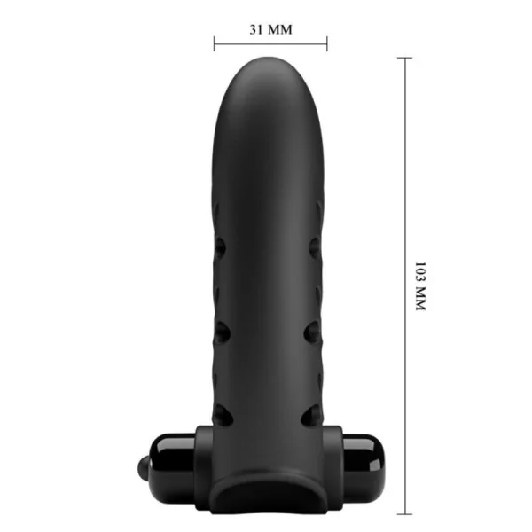 Vance Black Rabbit Vibrator Fingerabdeckung von Pretty Love Male kaufen | Fesselliebe