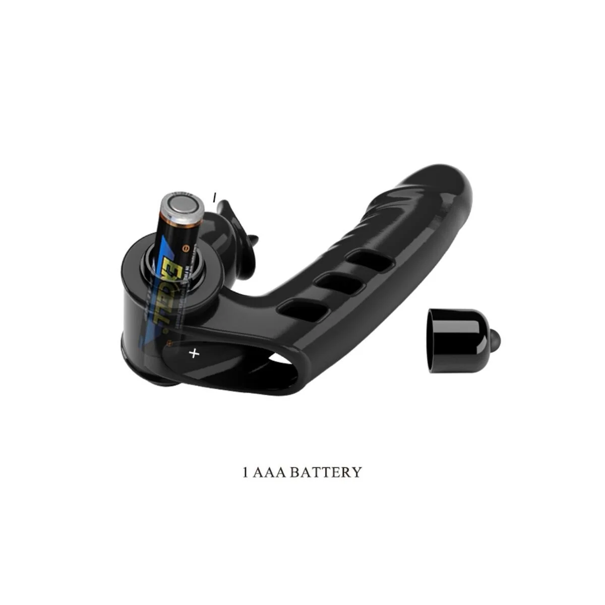 Corbin Schwarze Vibrator-Fingerabdeckung von Pretty Love Male kaufen | Fesselliebe