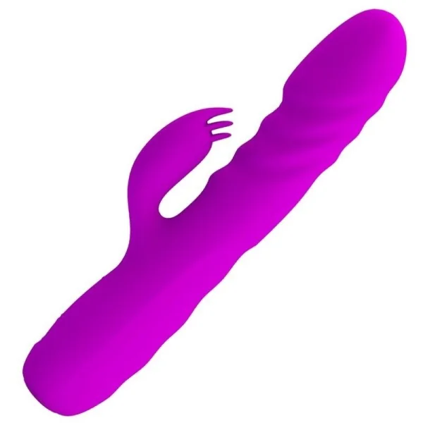 Melanie Purple wiederaufladbarer Kaninchenvibrator von Pretty Love Flirtation kaufen | Fesselliebe