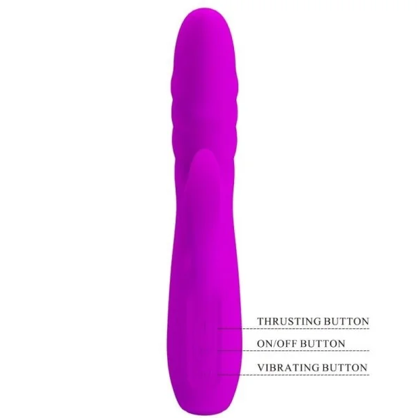 Melanie Purple wiederaufladbarer Kaninchenvibrator von Pretty Love Flirtation kaufen | Fesselliebe