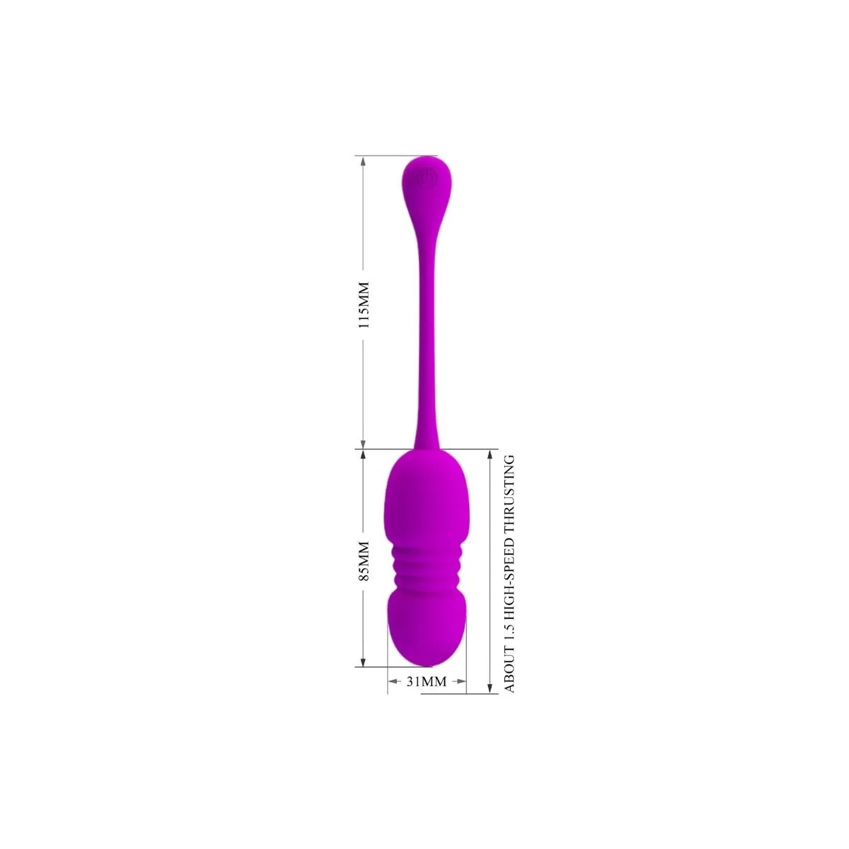 Callie Purple wiederaufladbares Vibrations-Ei von Pretty Love C-Type kaufen | Fesselliebe
