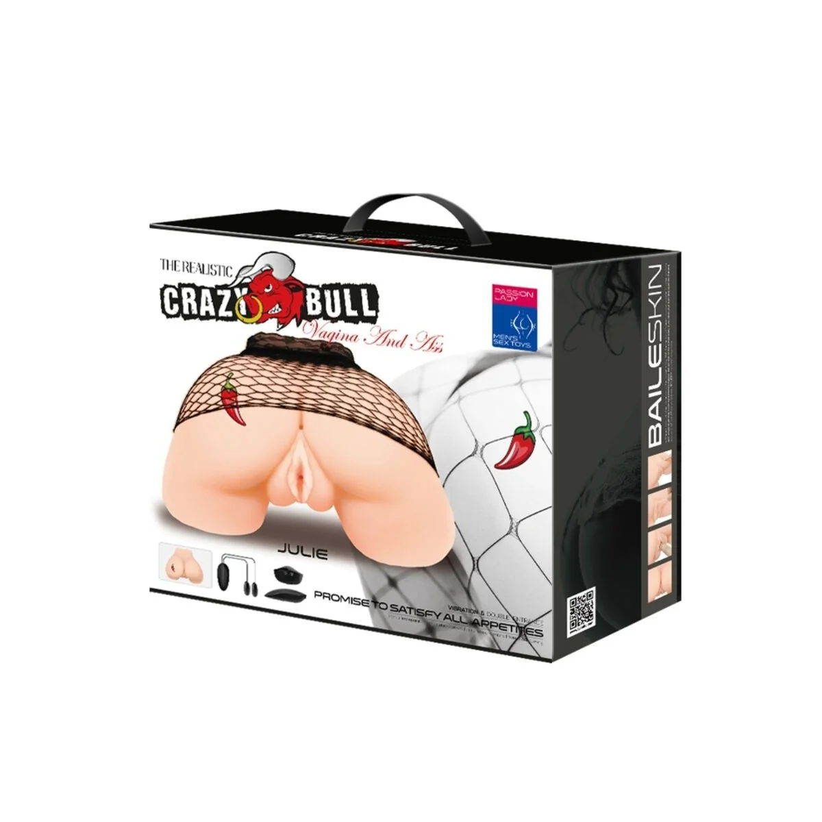 Vagina und Anus mit Realistischem Netz mit Vibration von Crazy Bull kaufen | Fesselliebe