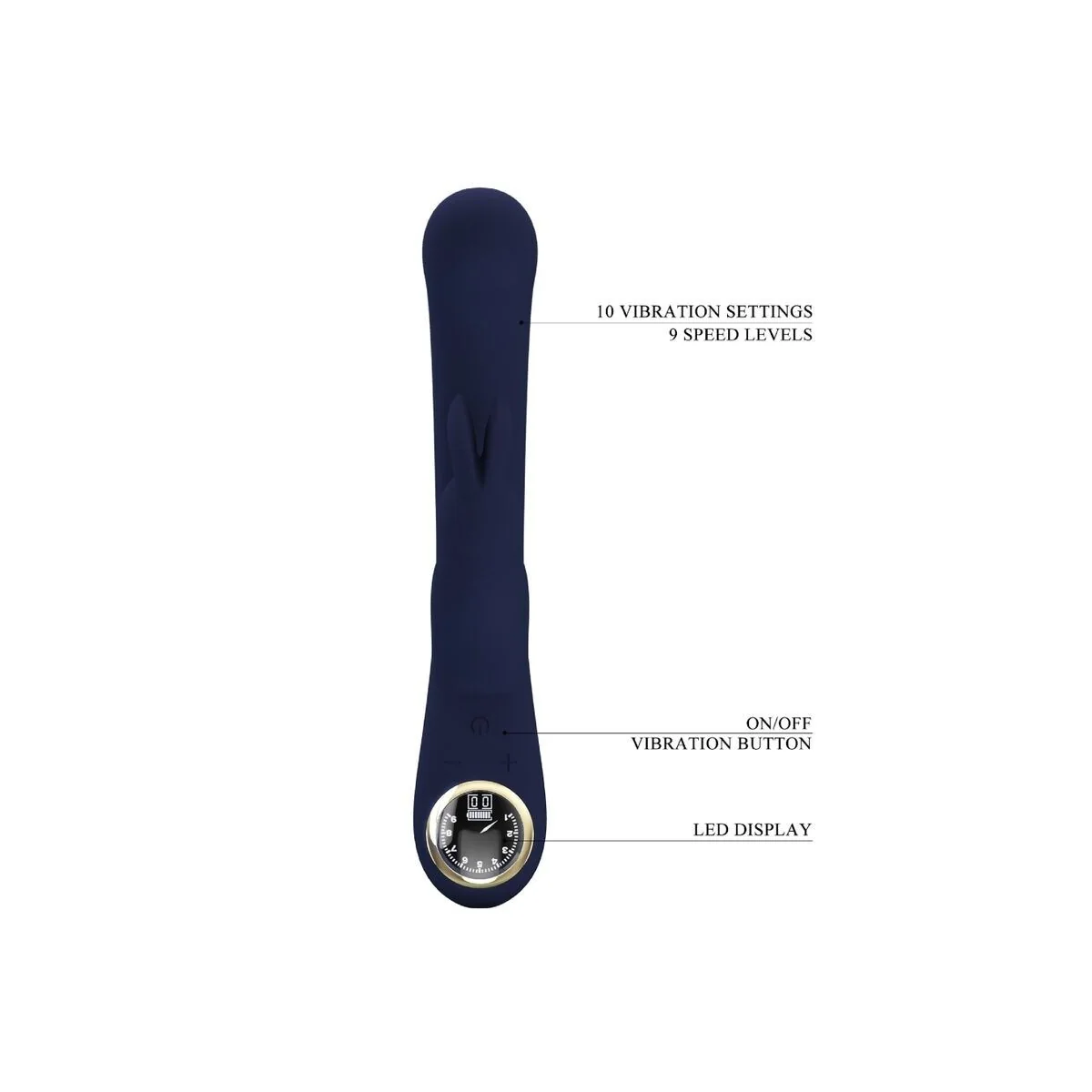 Lamar Rabbit Vibrator & Blauer G-Spot von Pretty Love Led kaufen | Fesselliebe