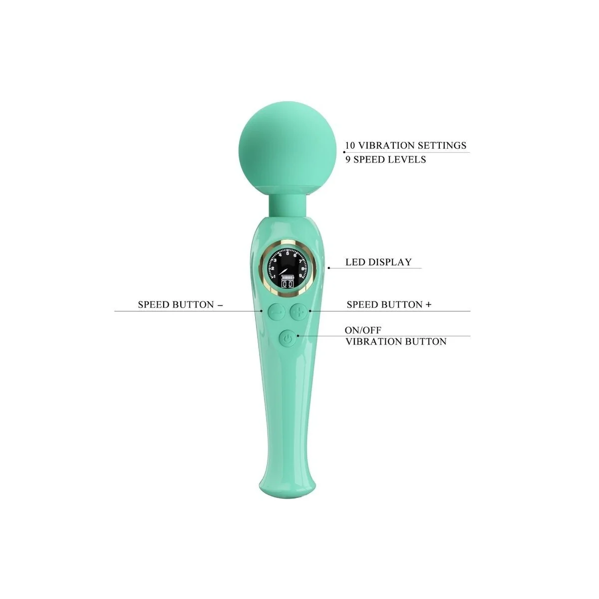 Skyler Green Wand Vibrator von Pretty Love Led kaufen | Fesselliebe