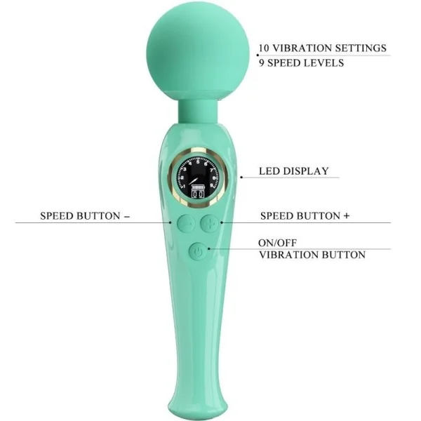 Skyler Green Wand Vibrator von Pretty Love Led kaufen | Fesselliebe