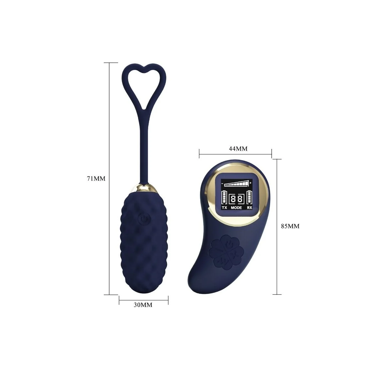 Vivian Blue Vibrations-Ei mit Fernbedienung von Pretty Love Led kaufen | Fesselliebe