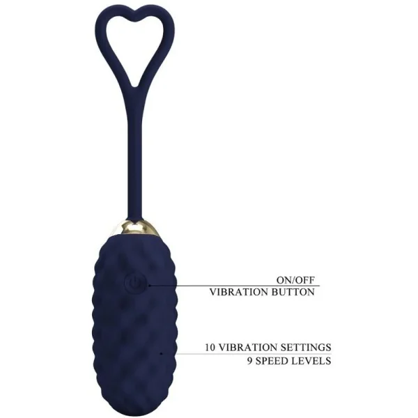 Vivian Blue Vibrations-Ei mit Fernbedienung von Pretty Love Led kaufen | Fesselliebe