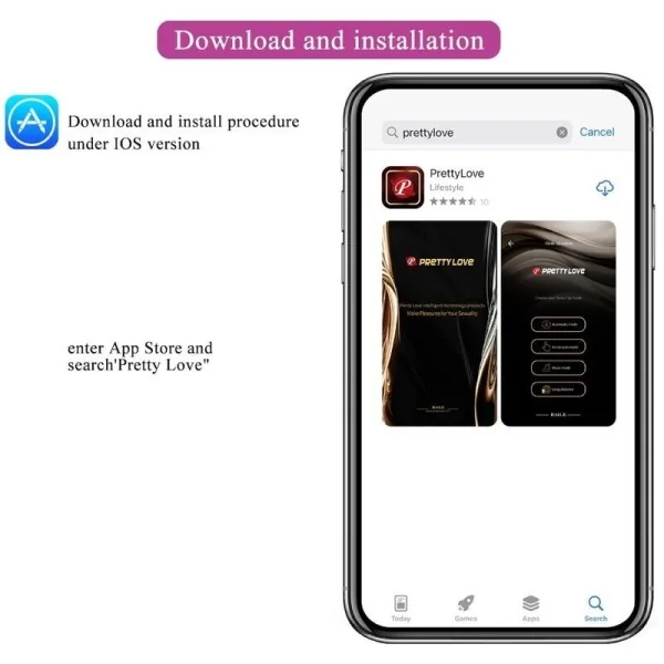 Vibrierendes Ei der Nymphe, App-Gesteuert, Lila von Pretty Love Bottom kaufen | Fesselliebe