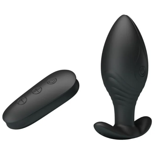 Regina Anal Plug wiederaufladbarer Vibrator Schwarz von Pretty Love Bottom kaufen | Fesselliebe