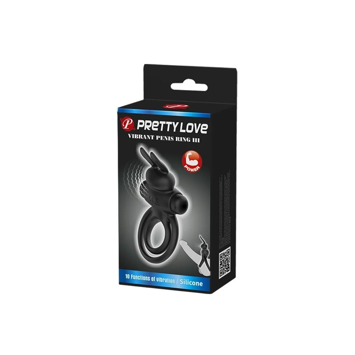 Vibrator Iii Kaninchenring für Schwarzen Penis von Pretty Love Male kaufen | Fesselliebe