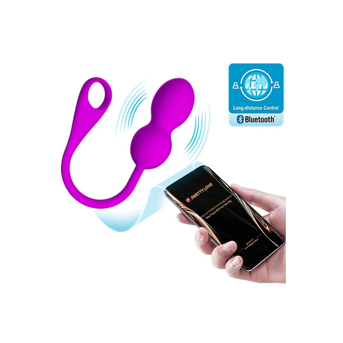 Elvira wiederaufladbare Vibrierblle Lila von Pretty Love Smart kaufen | Fesselliebe