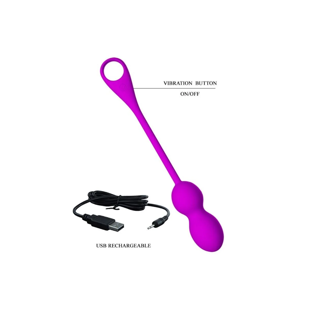 Elvira wiederaufladbare Vibrierblle Lila von Pretty Love Smart kaufen | Fesselliebe