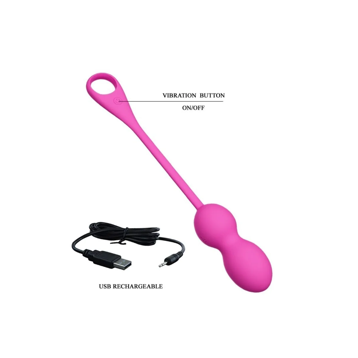 Elvira Pink wiederaufladbare Vibrierblle von Pretty Love Smart kaufen | Fesselliebe