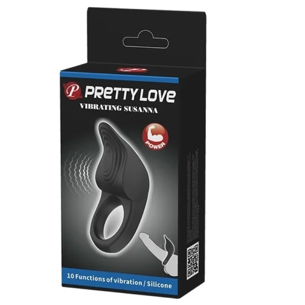 Susanna Vibrierender Penisring Schwarz von Pretty Love Male kaufen | Fesselliebe