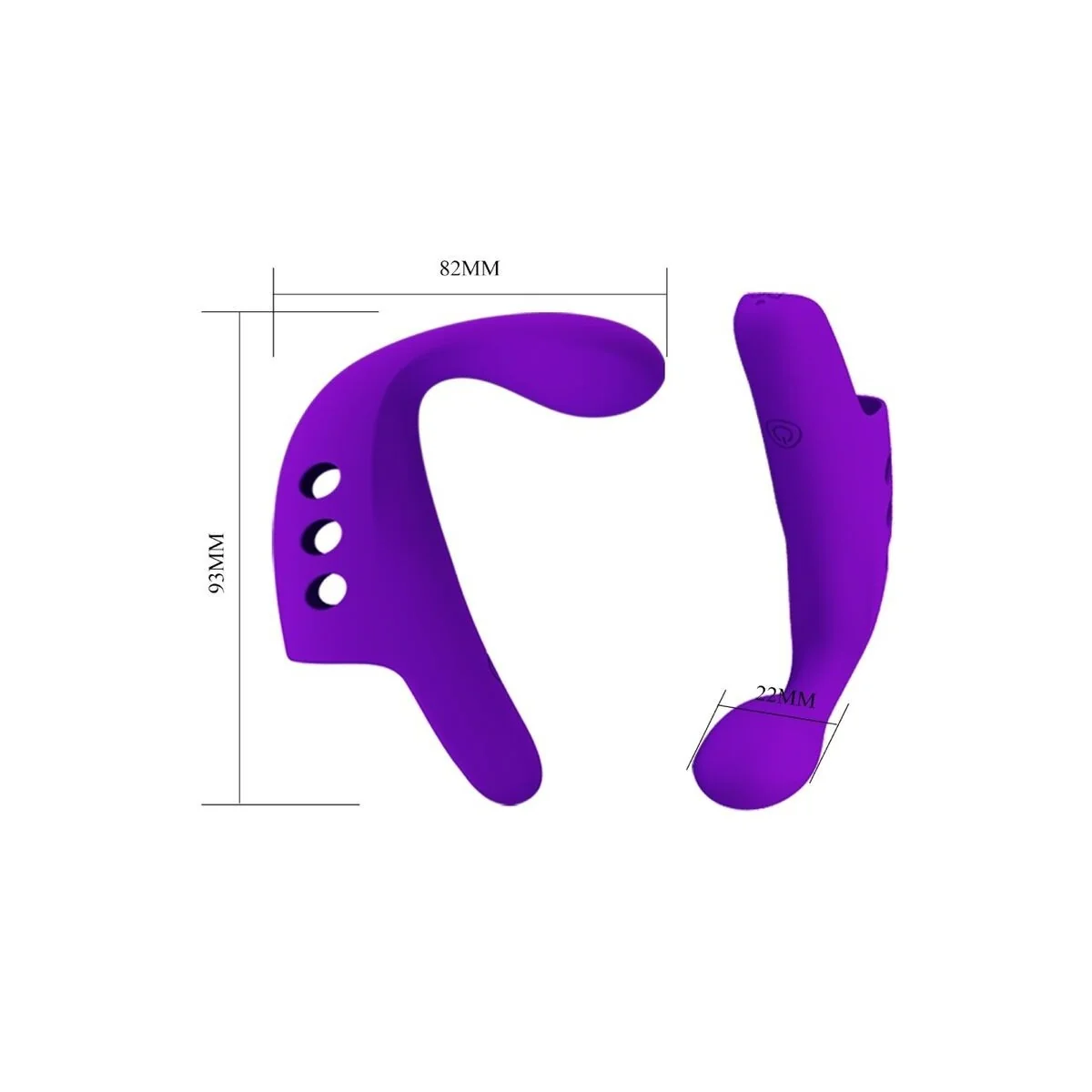 Gorgon Purple wiederaufladbarer Fingervibrator von Pretty Love Smart kaufen | Fesselliebe