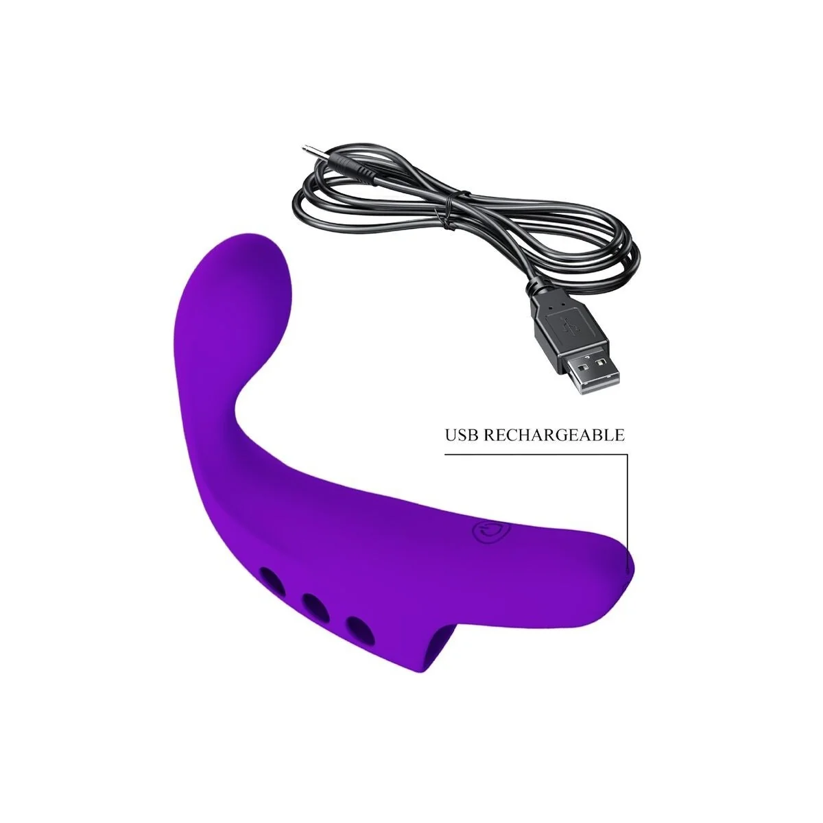 Gorgon Purple wiederaufladbarer Fingervibrator von Pretty Love Smart kaufen | Fesselliebe