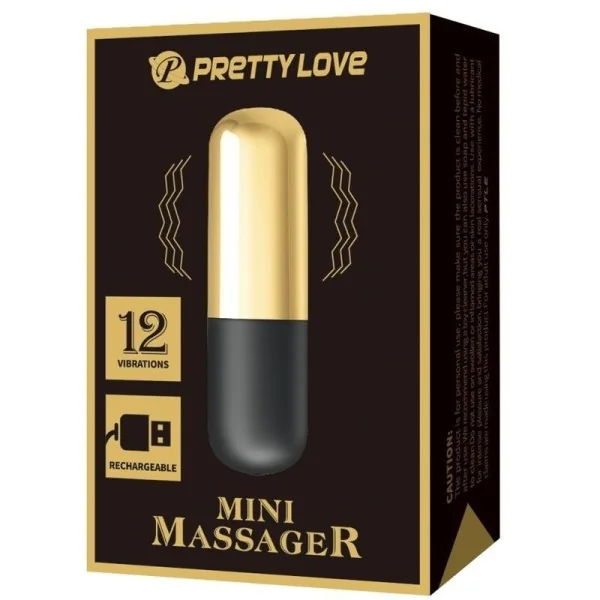 Goldener wiederaufladbarer Kugelvibrator von Pretty Love Bottom kaufen | Fesselliebe