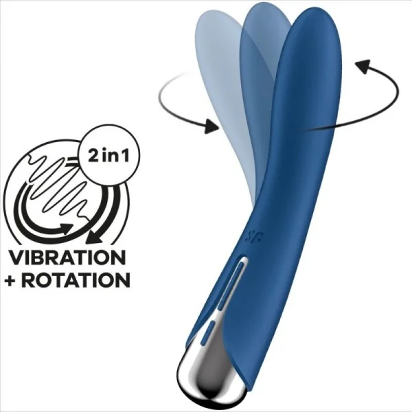 Spinning Vibe 1 G-Spot Blauer Rotator Vibrator von Satisfyer Vibrator kaufen | Fesselliebe