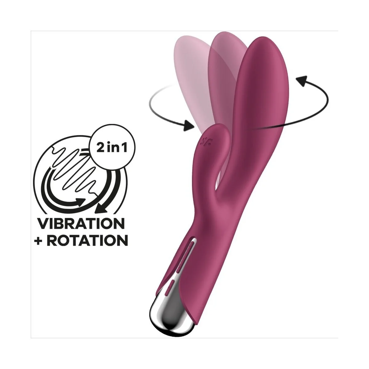 Spinning Rabbit 1 Stimulation der Klitoris und des Roten G-Punkts von Satisfyer Vibrator kaufen | Fesselliebe