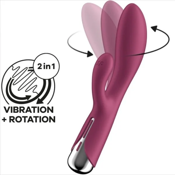 Spinning Rabbit 1 Stimulation der Klitoris und des Roten G-Punkts von Satisfyer Vibrator kaufen | Fesselliebe