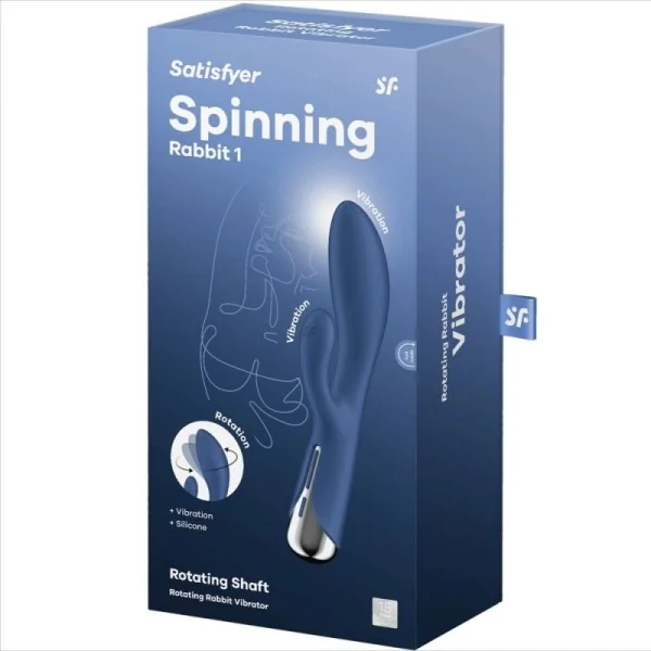 Spinning Rabbit 1 Klitoris und G-Spot Stimulation Blau von Satisfyer Vibrator kaufen | Fesselliebe