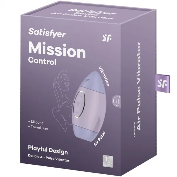 Mission Control Flieder Kleiner Doppelimpuls Vibrator von Satisfyer Vibrator kaufen | Fesselliebe