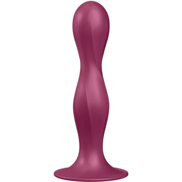 Double Ball-R Silikondildo Granat von Satisfyer Plugs kaufen | Fesselliebe