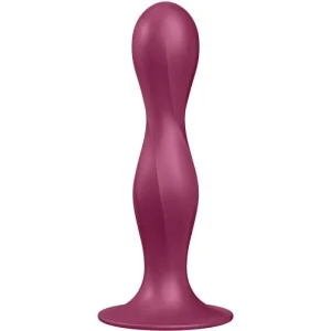 Double Ball-R Silikondildo Granat von Satisfyer Plugs kaufen | Fesselliebe