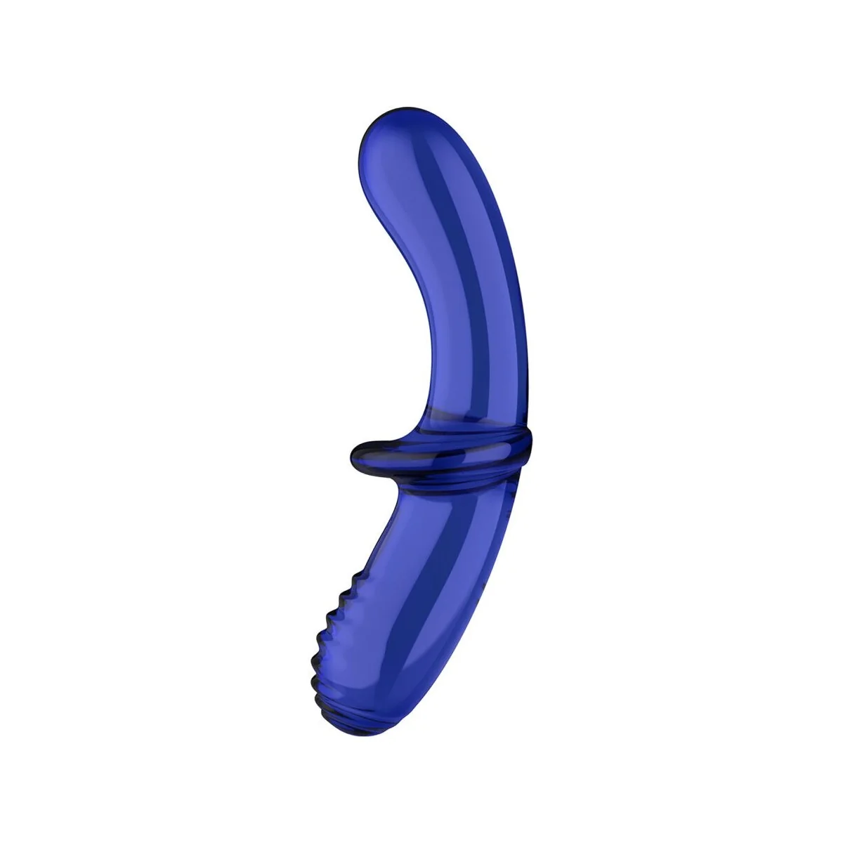 Doppel Kristall Dildo Blau von Satisfyer Crystal kaufen | Fesselliebe