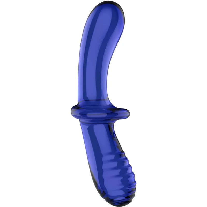 Doppel Kristall Dildo Blau von Satisfyer Crystal kaufen | Fesselliebe 2