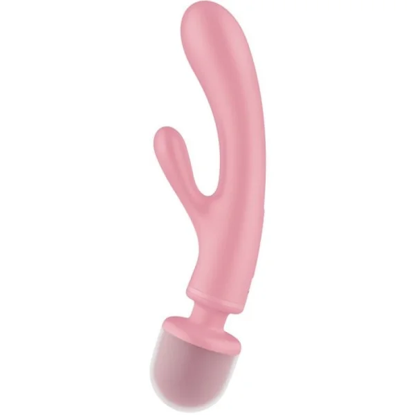 Triple Lover Rabbit Vibrator Massager Rosa von Satisfyer Vibrator kaufen | Fesselliebe