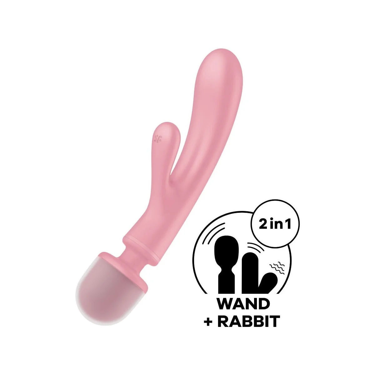 Triple Lover Rabbit Vibrator Massager Rosa von Satisfyer Vibrator kaufen | Fesselliebe