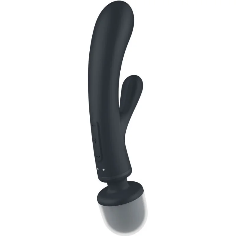 Triple Lover Rabbit Vibrator Massager Grau von Satisfyer Vibrator kaufen | Fesselliebe 2